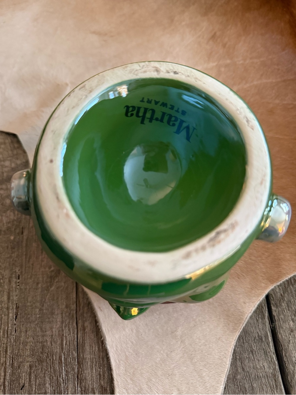 Brand NWT Martha Stewart Iridescent Green Frankenstein Face Candle Jar - Picture 11 of 13